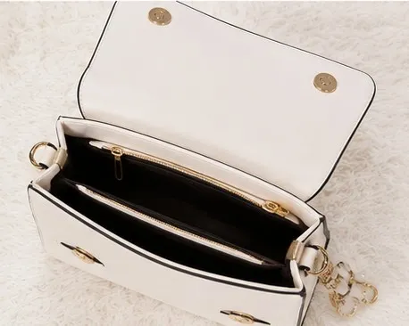 Ivory Bow-Tie Structured Handbag - Image 8