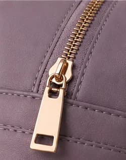 Lavender Studded Quilted Mini Backpack - Image 9